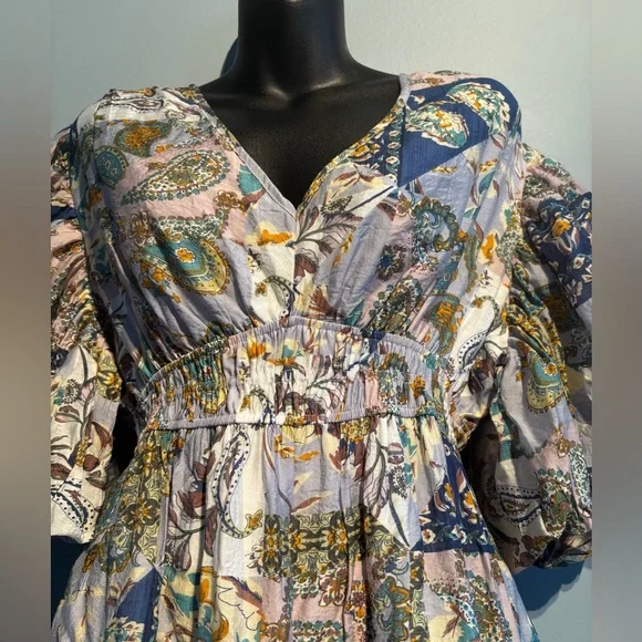 Annick Boho Patchwork Midi Dress - Picture 8 of 14